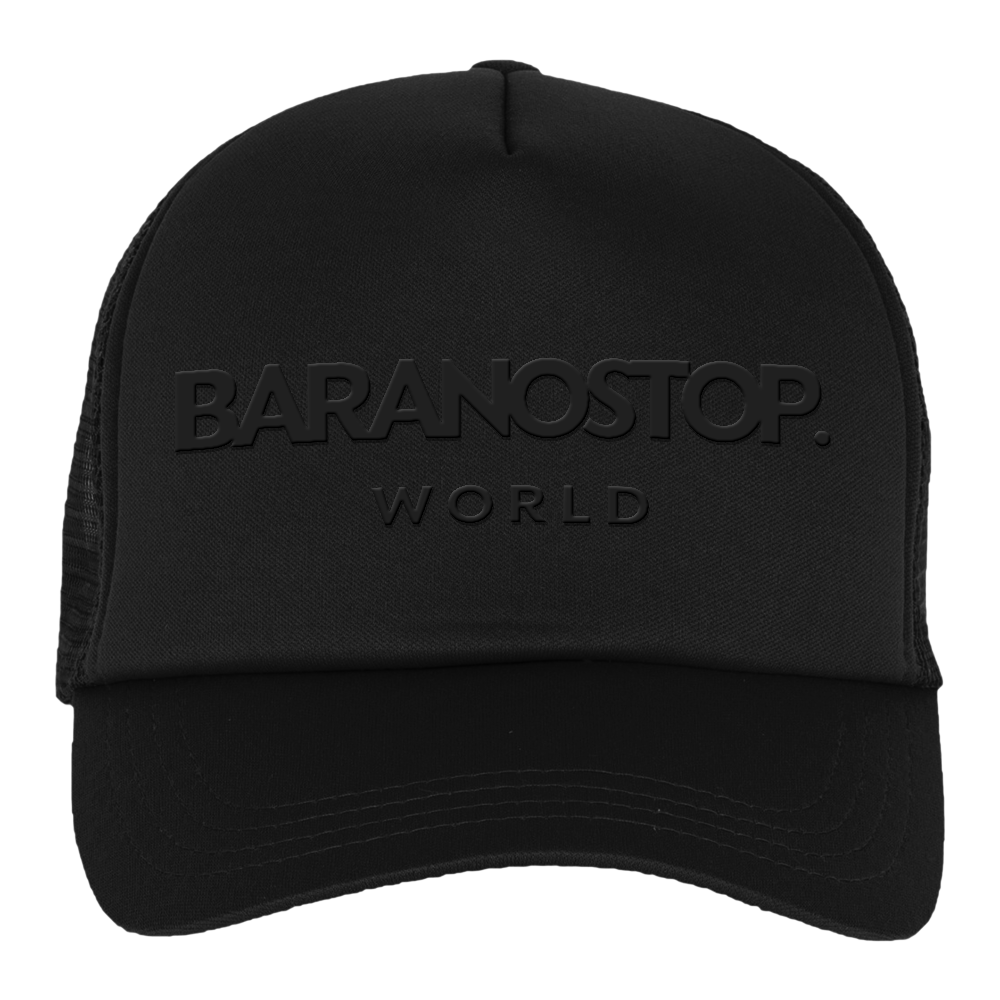 Casquette Trucker Mousse Baranostop Basic Full Black