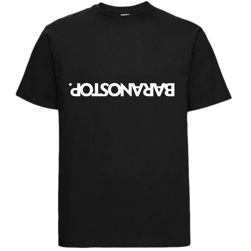 T-shirt Oversize Baranostop Up  Down Black