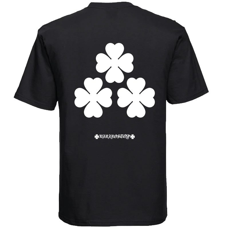 T-shirt Black Oversise Basic Leaves