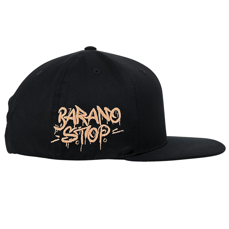 SnapBack B Tag Black/Pink Gold
