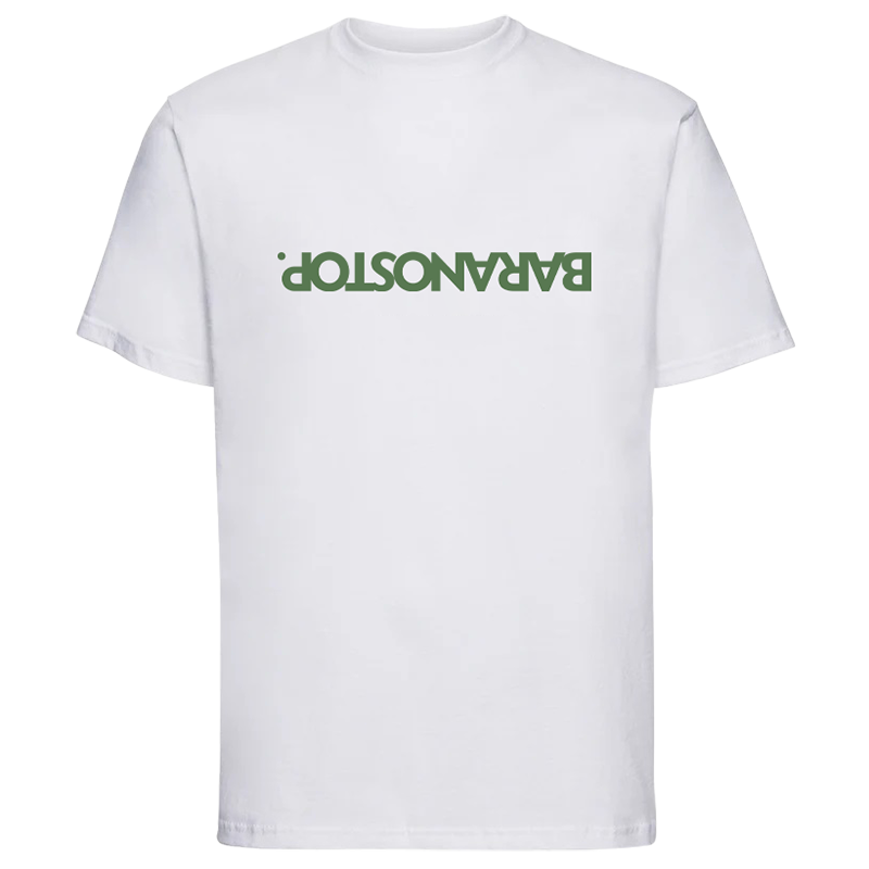 T-shirt Oversize Baranostop Up Down White/Green